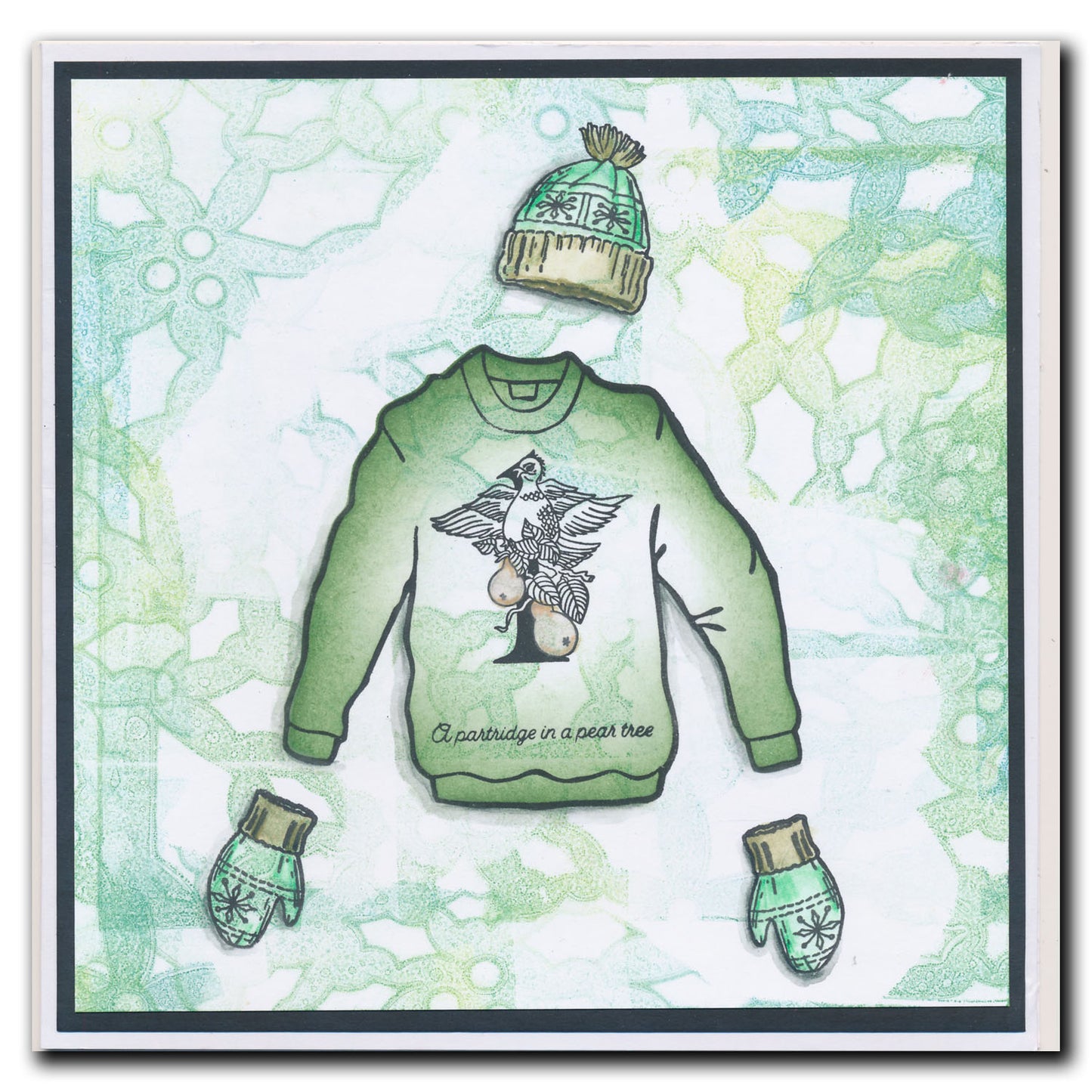 Bijou Barbara's 12 Days of Christmas, Verses & Backdrop Stamp Collection