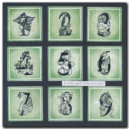 Bijou Barbara's 12 Days of Christmas A5 Stamp Set