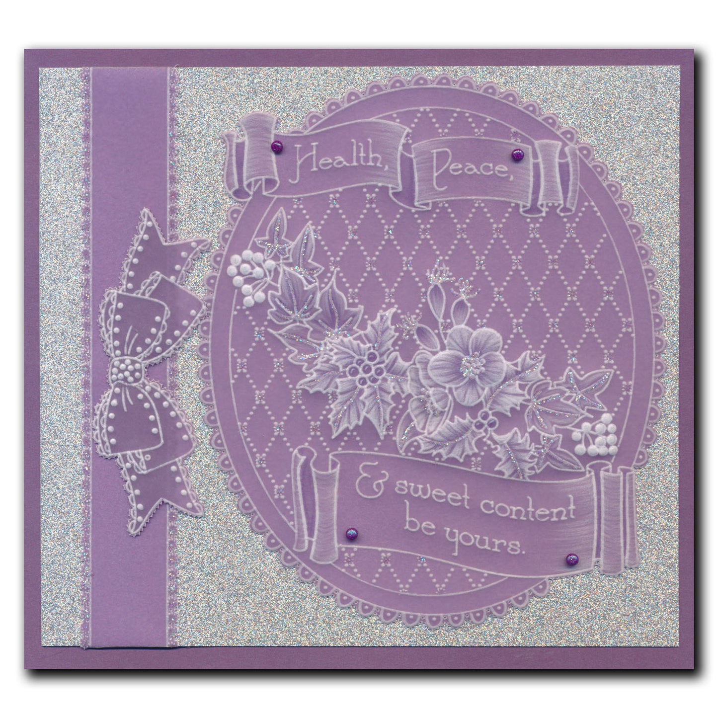 Linda's Hearty Wreath & Christmas Banners A4 Square & A5 Square Groovi Plate Duo