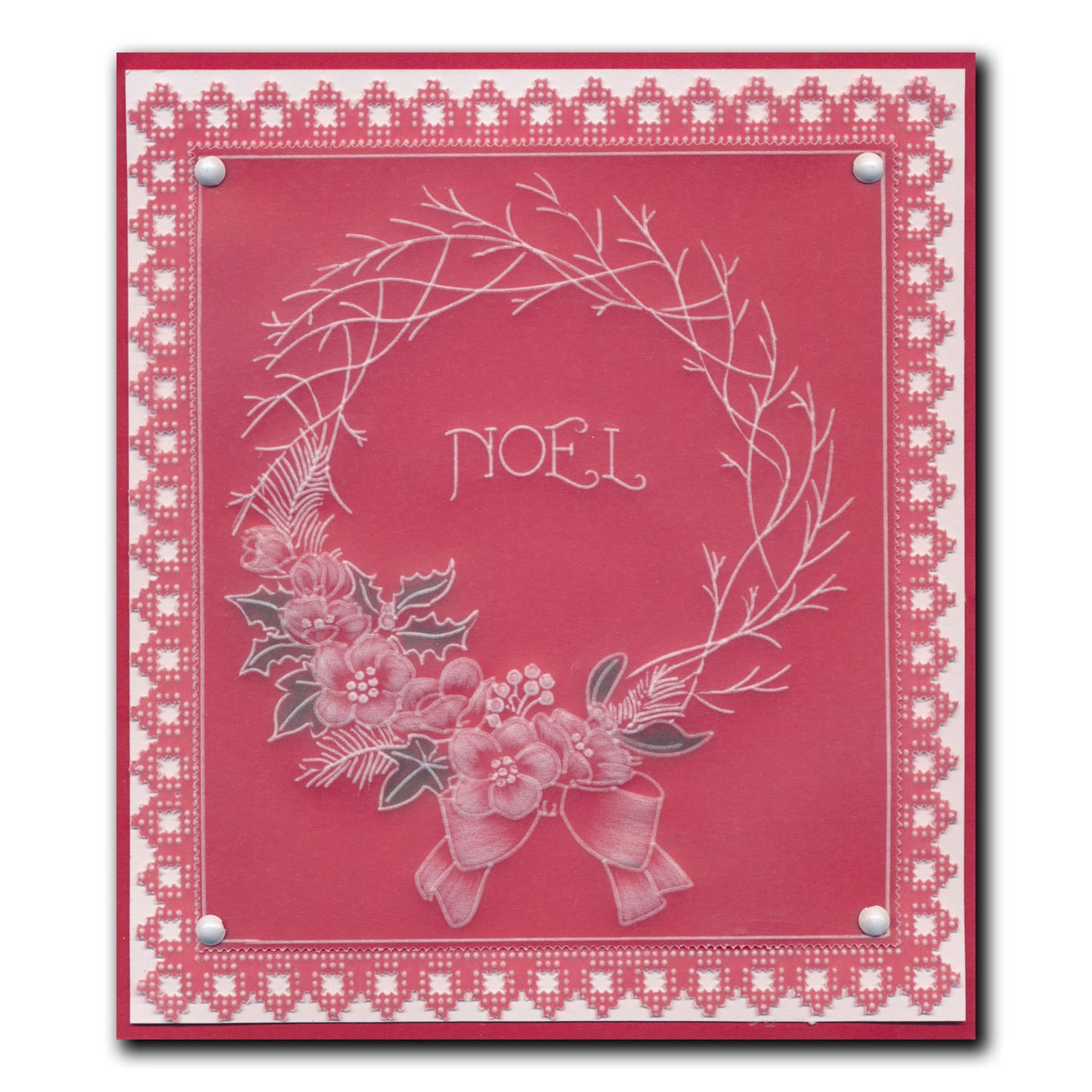 Linda's Twiggy Wreath A4 Square Groovi Plate