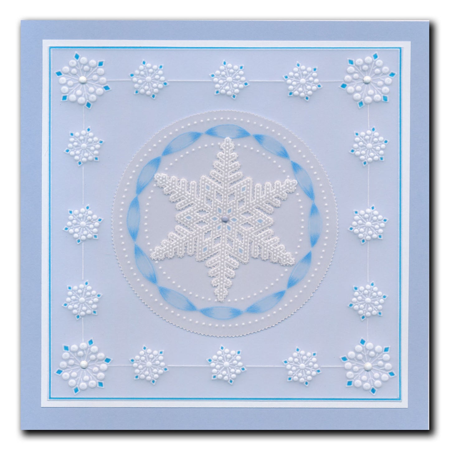 Tina's Small Christmas Corners 3 & 4 A5 Square Groovi Plate Duo