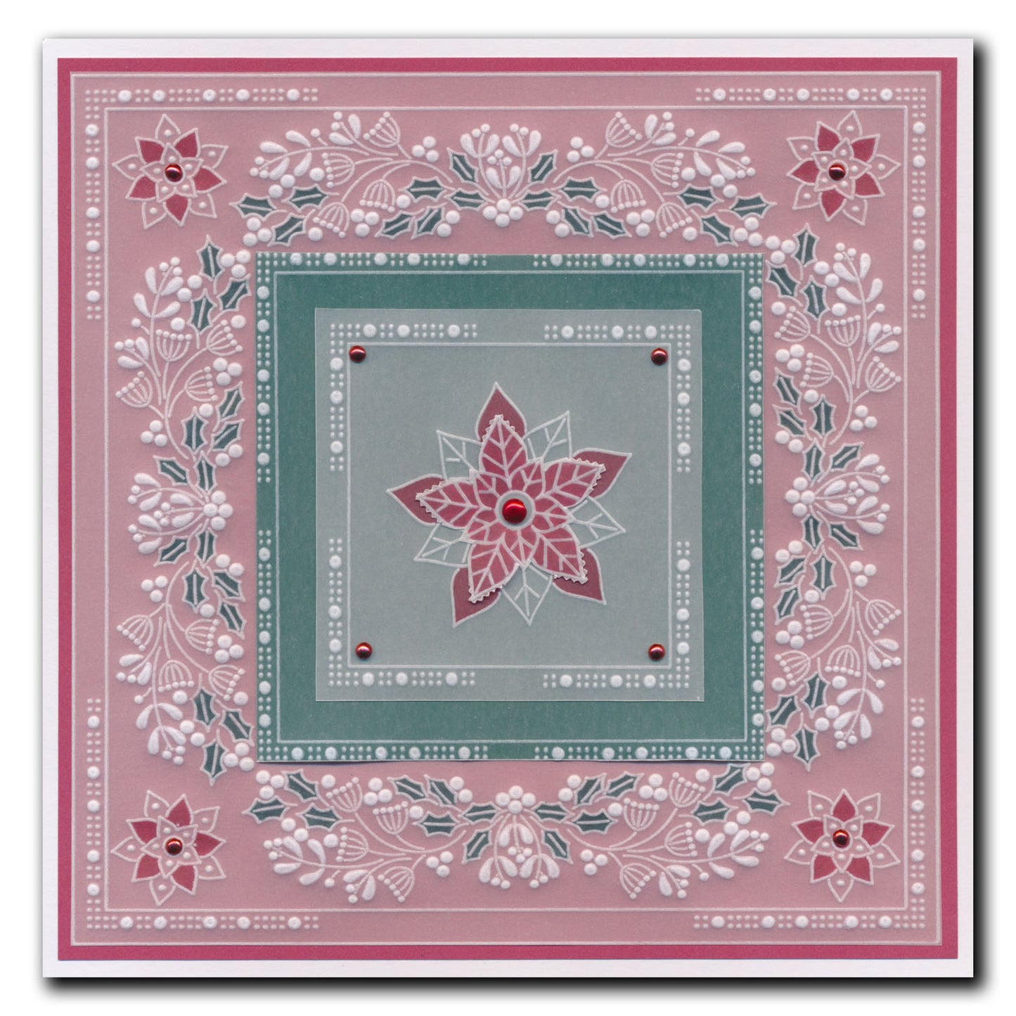 Tina's Small Christmas Corners 1 A5 Square Groovi Plate