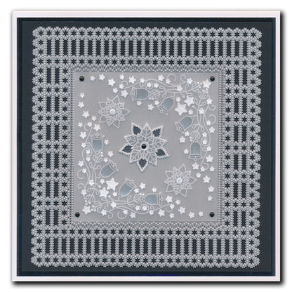 Tina's Small Christmas Corners 1 & 2 A5 Square Groovi Plate Duo