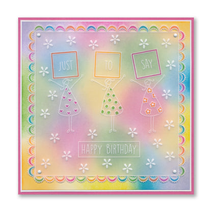 Picture This: Triangle People Set 1 & 2 A4 Groovi Plate Duo