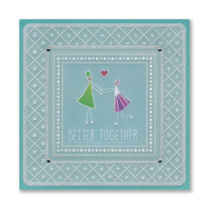 Picture This: I'd Be Lost Without You Triangle People Set 2 A4 Groovi Plate