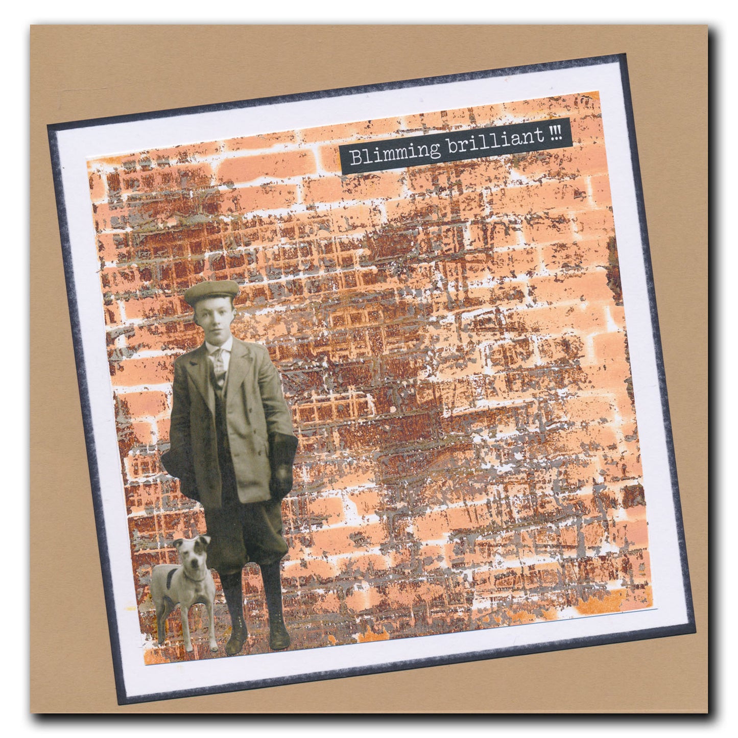 Grungy Grid & Script A5 Stamp Set