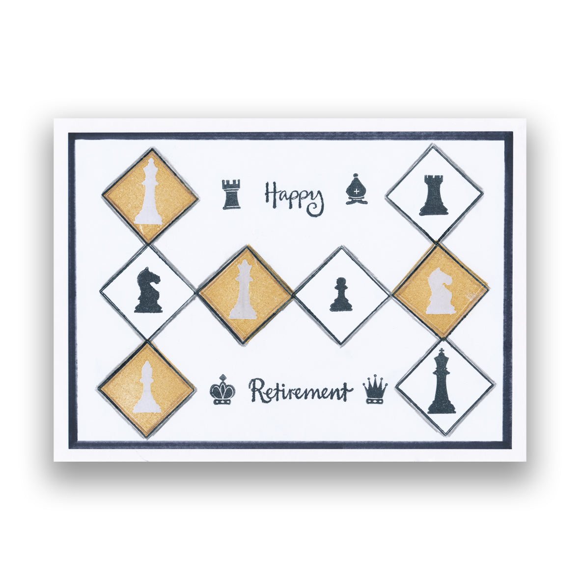 Chess Pieces A5 Stamp Set