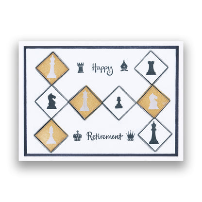 Chess Pieces A5 Stamp Set