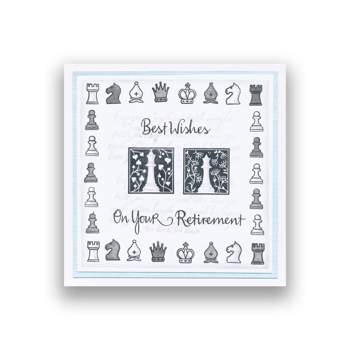 Chess Pieces A5 Stamp Set