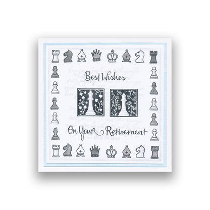 Chess Pieces A5 Stamp Set