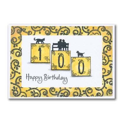 Grungy Grid & Patterns A5 Stamp Set