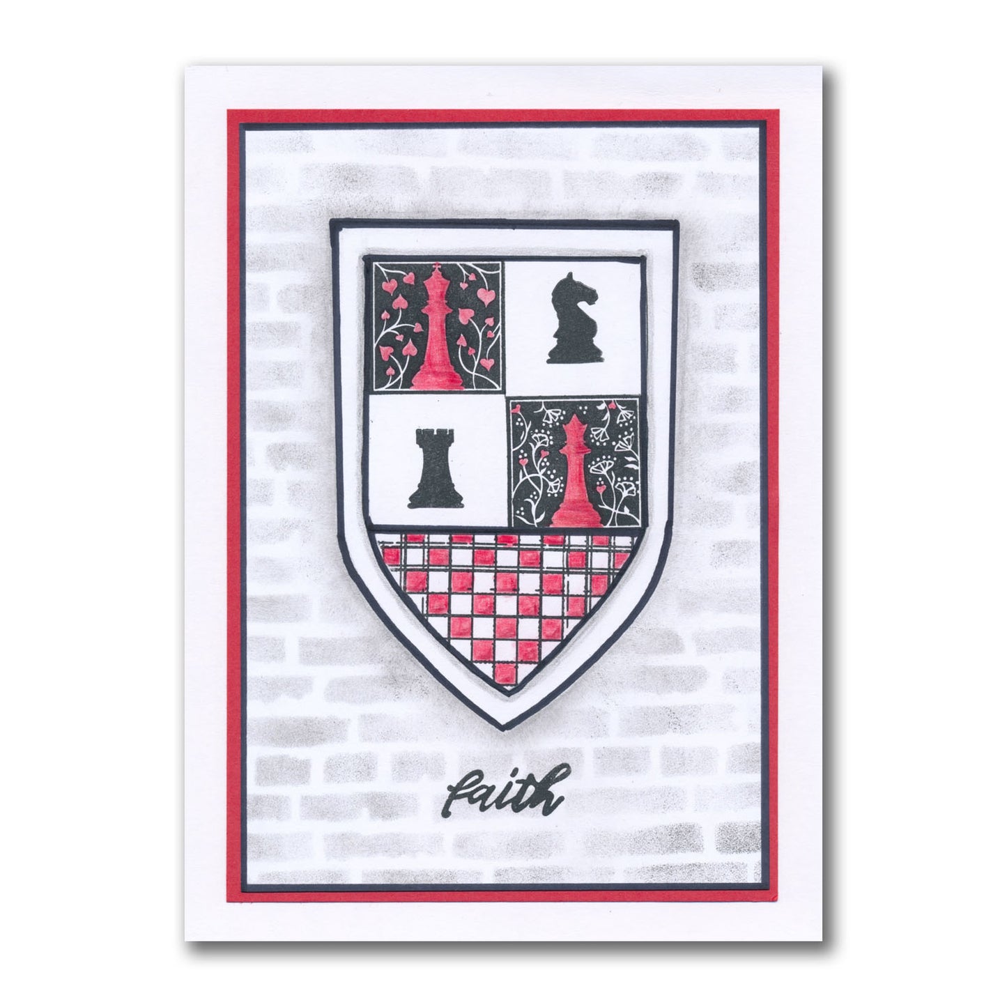 Chess Pieces A5 Stamp Set