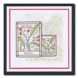 Art Nouveau Christmas Stars & Holly A5 Stamp Set