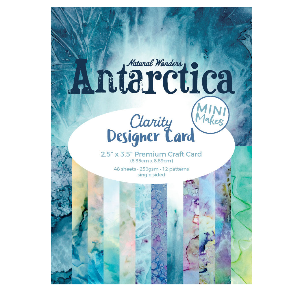 Mini Makes - Antarctica Designer Card Pack 2.5" x 3.5" - 48 Sheets