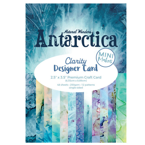 Mini Makes - Antarctica Designer Card Pack 2.5" x 3.5" - 48 Sheets