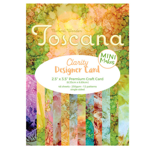 Mini Makes - Toscana Designer Card Pack 2.5" x 3.5" - 48 Sheets