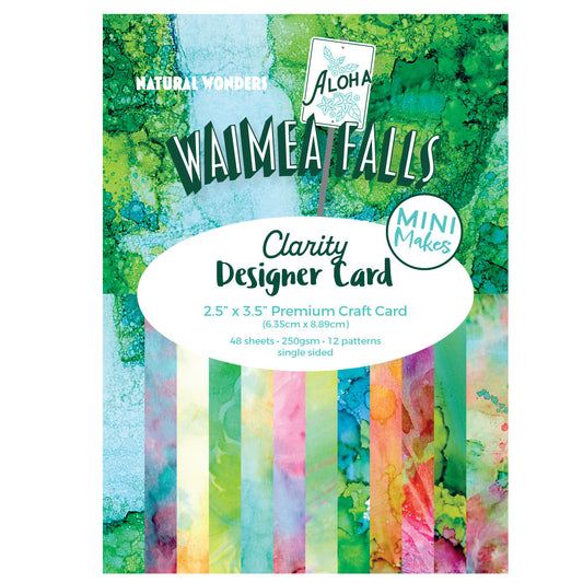 Mini Makes - Waimea Falls Designer Card Pack 2.5" x 3.5" - 48 Sheets