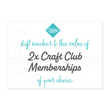 Gift Card for Subscription to 2 Craft Clubs