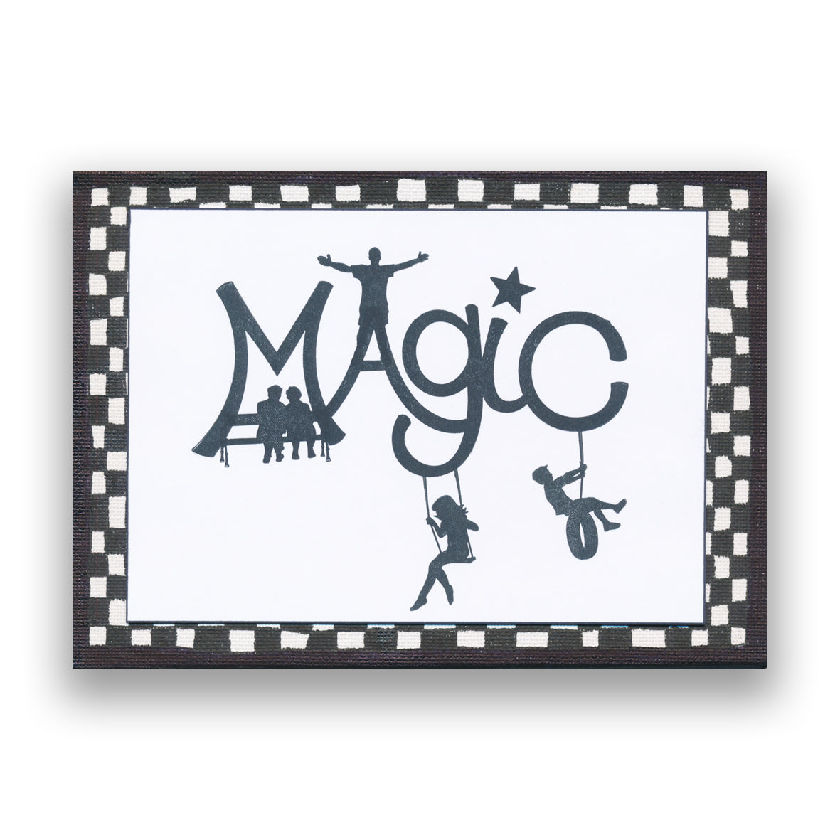 Magic - Feel Good Words - Two Way Overlay A5 Square Stamp & Mask Set