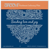Jazz's Sending Love and Joy - Floral Panels A6 Square Groovi Plate