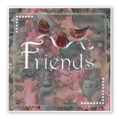 Linda's Friends Dangles A5 Groovi Plate