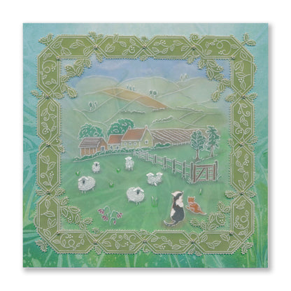 Linda's Layering Frames Set 2 - Countryside A4 Square & A5 Square Groovi Plate Collection