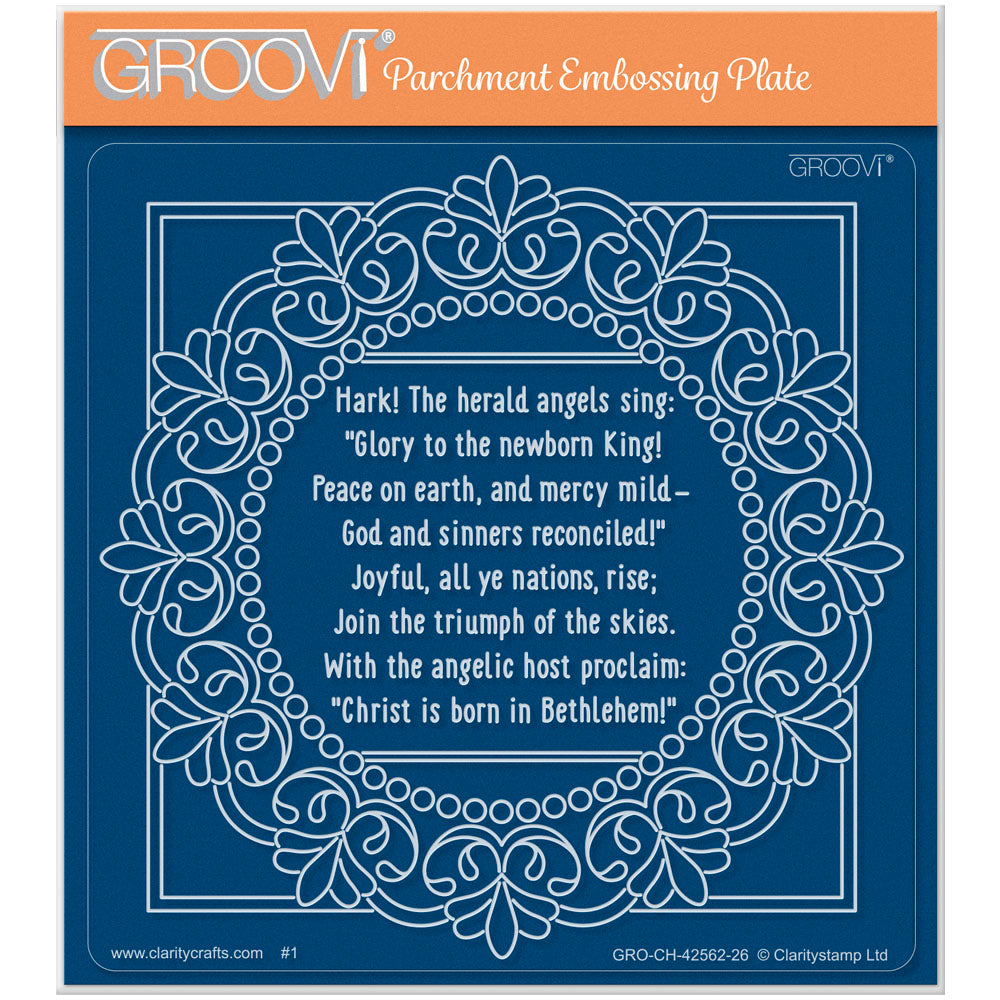 Midi Framed Christmas Hymns - Hark! the Hearld Angel Sings Midi Groovi Plate