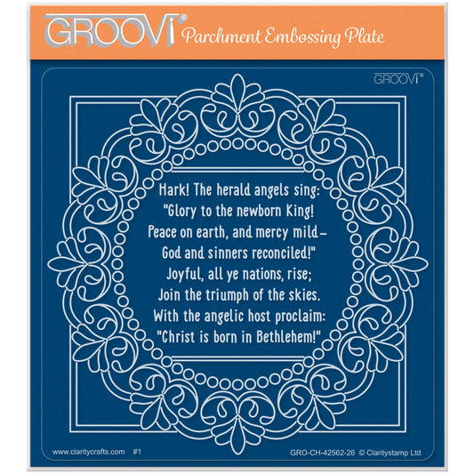 Midi Framed Christmas Hymns - Hark! the Hearld Angel Sings Midi Groovi Plate