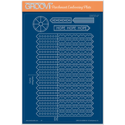 Hope Angel Tem-Plate A5 Groovi Plate with Instructions