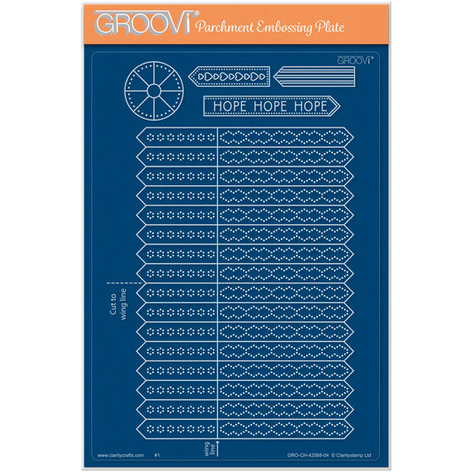 Hope Angel Tem-Plate A5 Groovi Plate with Instructions
