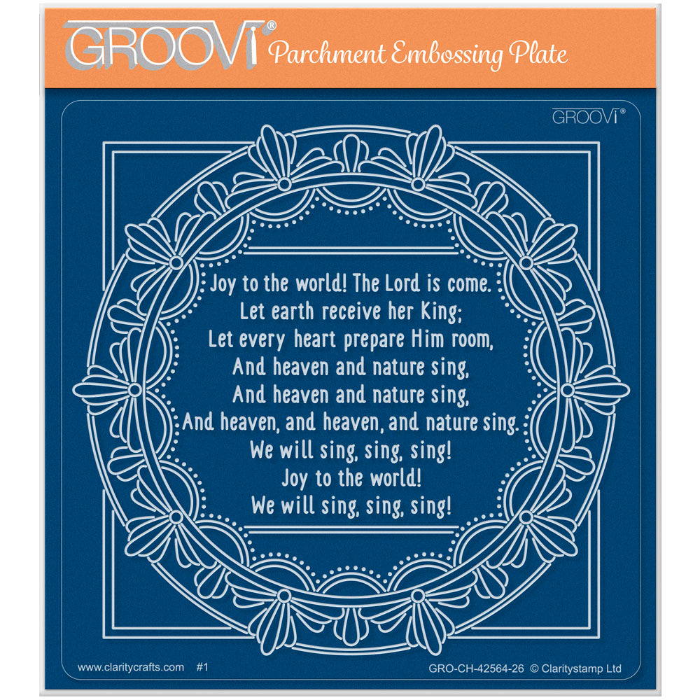 Midi Framed Christmas Hymns - Joy to the World Midi Groovi Plate