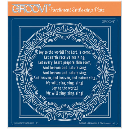 Midi Framed Christmas Hymns - Joy to the World Midi Groovi Plate