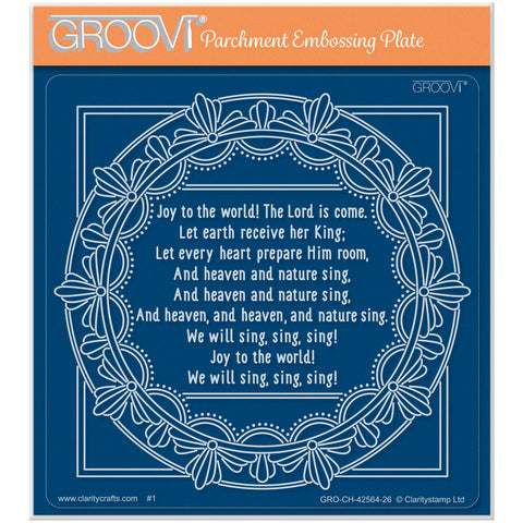 Midi Framed Christmas Hymns - Joy to the World Midi Groovi Plate