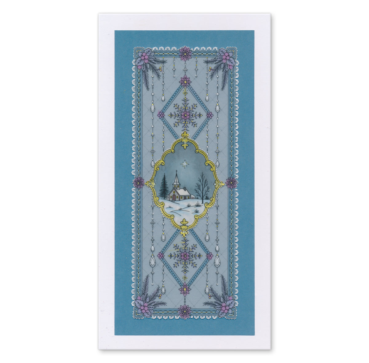Lace Panels on Parchment - Winter