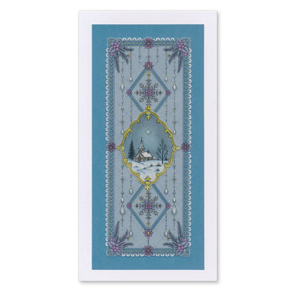 Lace Panels on Parchment - Winter