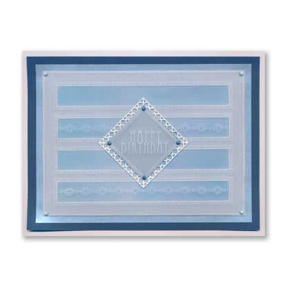 Occasion Sentiments Panels A5 Square Groovi Plate