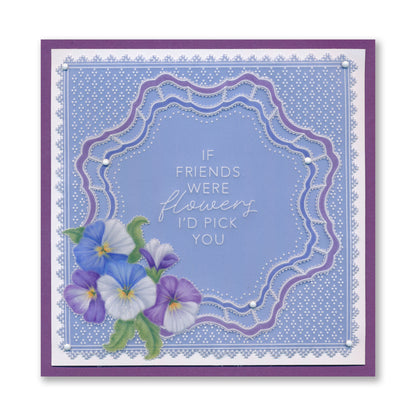 Groovi Grid Overlay - Love, Health & Happiness A5 Square Groovi Plate