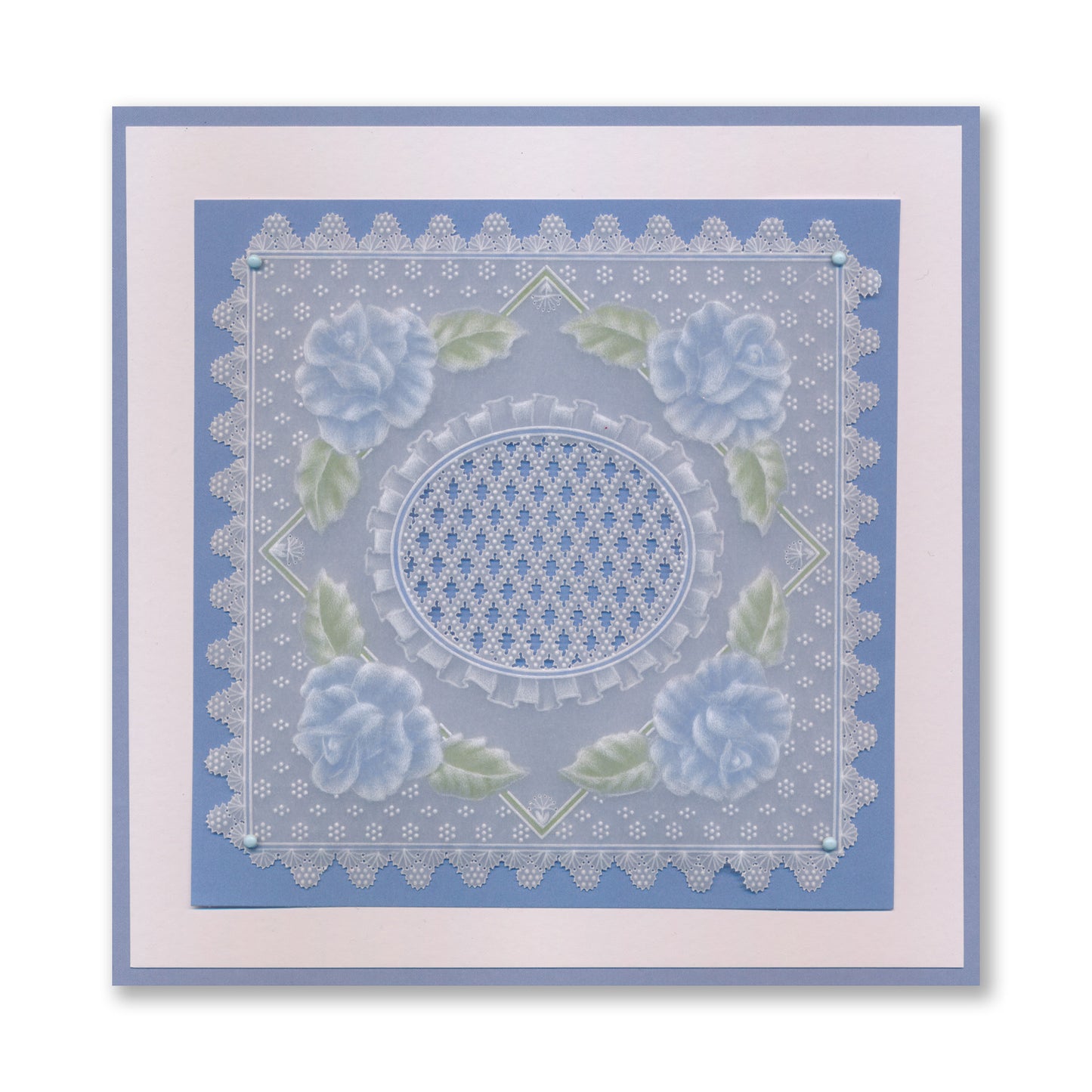Groovi Grid Overlay - If Friends Were Flowers A5 Square Groovi Plate