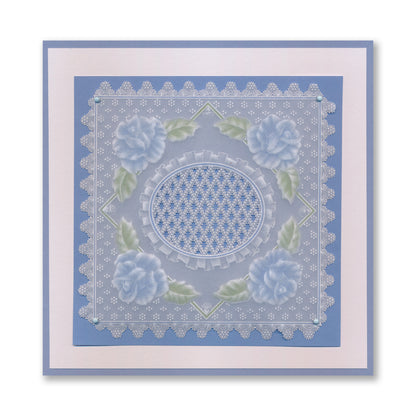 Groovi Grid Overlay - If Friends Were Flowers A5 Square Groovi Plate