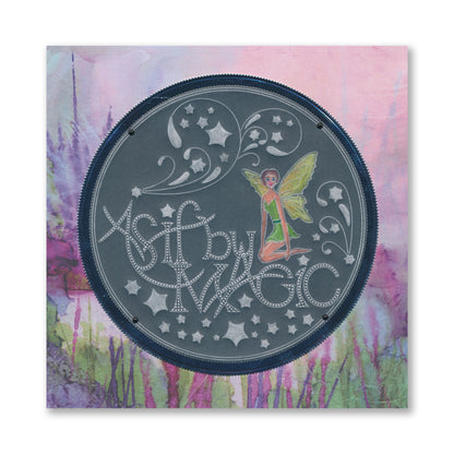 Mel's As if by Magic A5 Square Groovi Plate