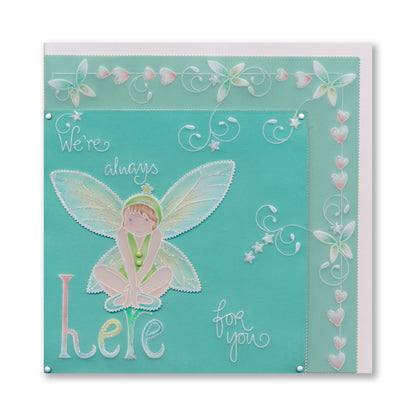 Mel's Tickled Pink A5 Square Groovi Plate