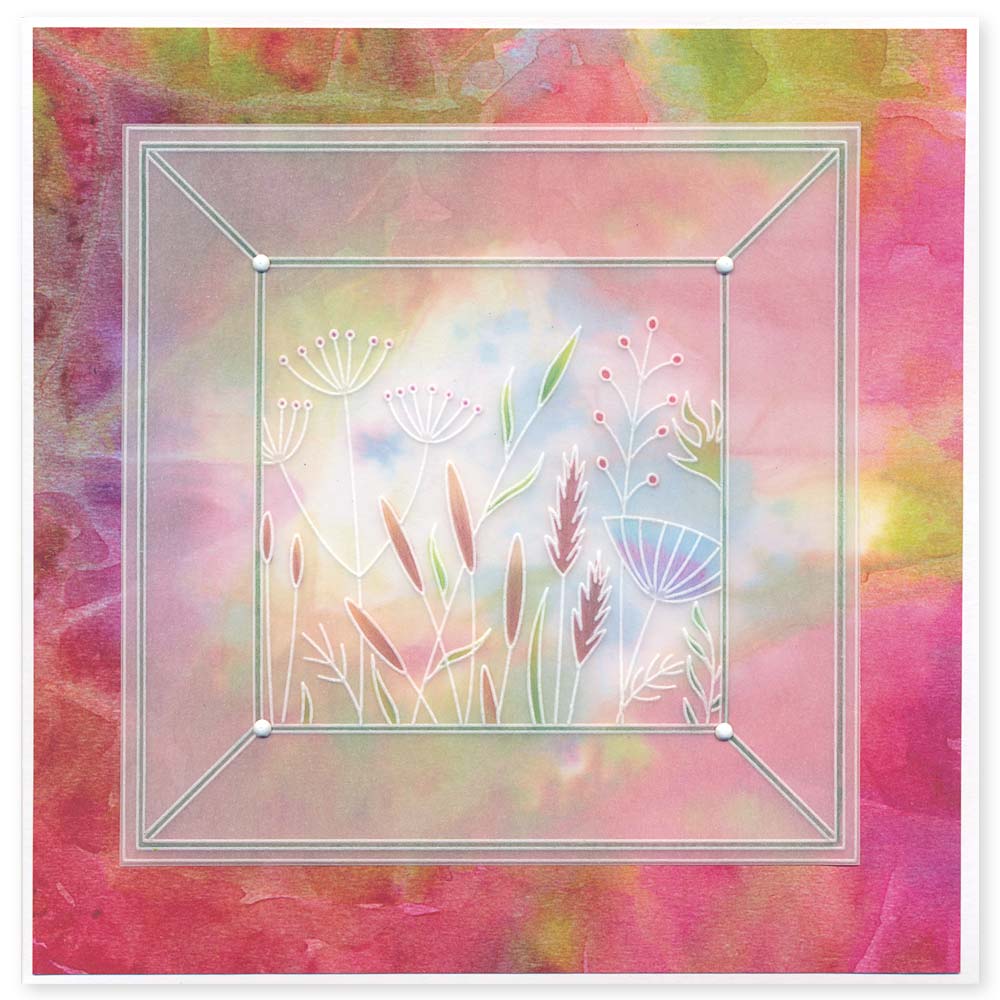 Meadow Grasses A5 Square Groovi Plate