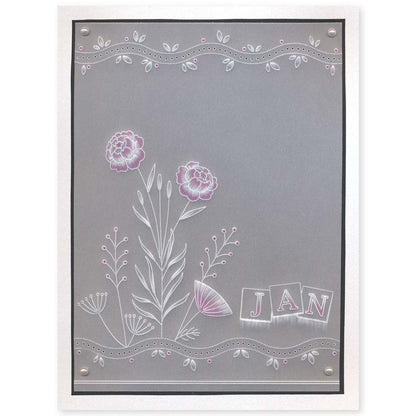 Meadow Grasses A5 Square Groovi Plate