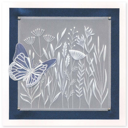 Butterfly Wreath A5 Square & A6 Square Groovi Plate