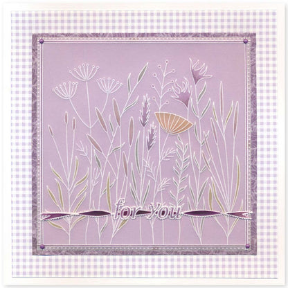 Meadow Grasses A5 Square Groovi Plate