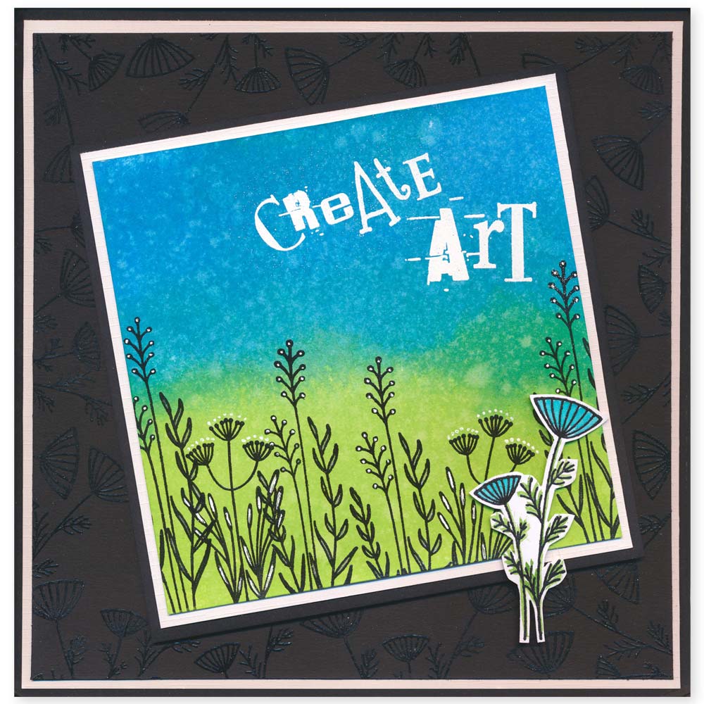 Meadow Grasses A5 Square Stamp Set