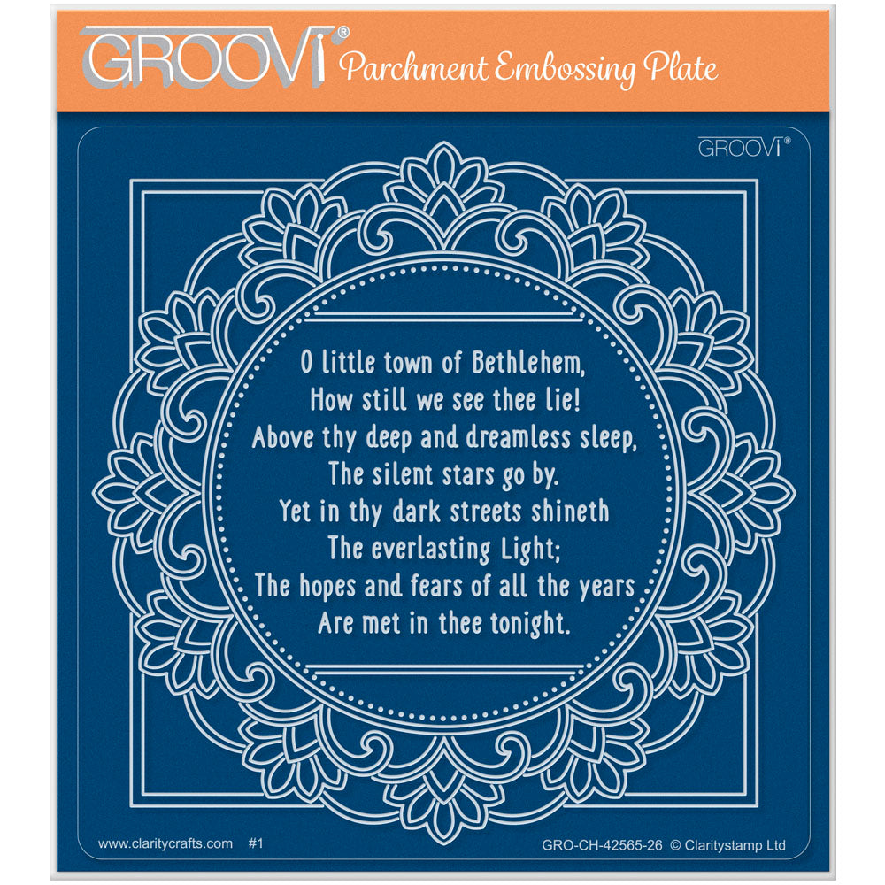 Midi Framed Christmas Hymns - O Little Town of Bethlehem Midi Groovi Plate