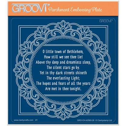 Midi Framed Christmas Hymns - O Little Town of Bethlehem Midi Groovi Plate