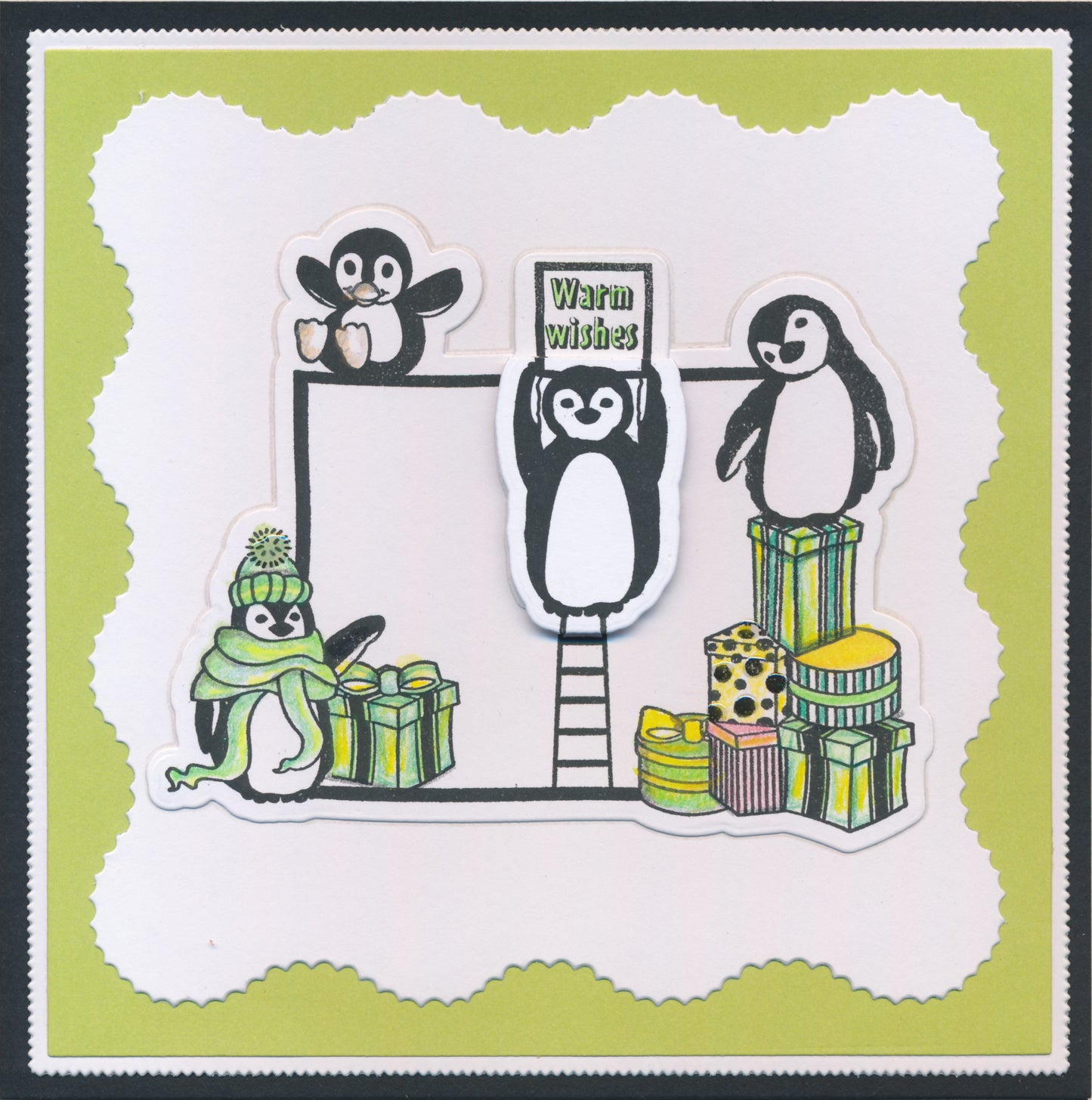 Penguins Mini Sentiments A7 Stamp Set