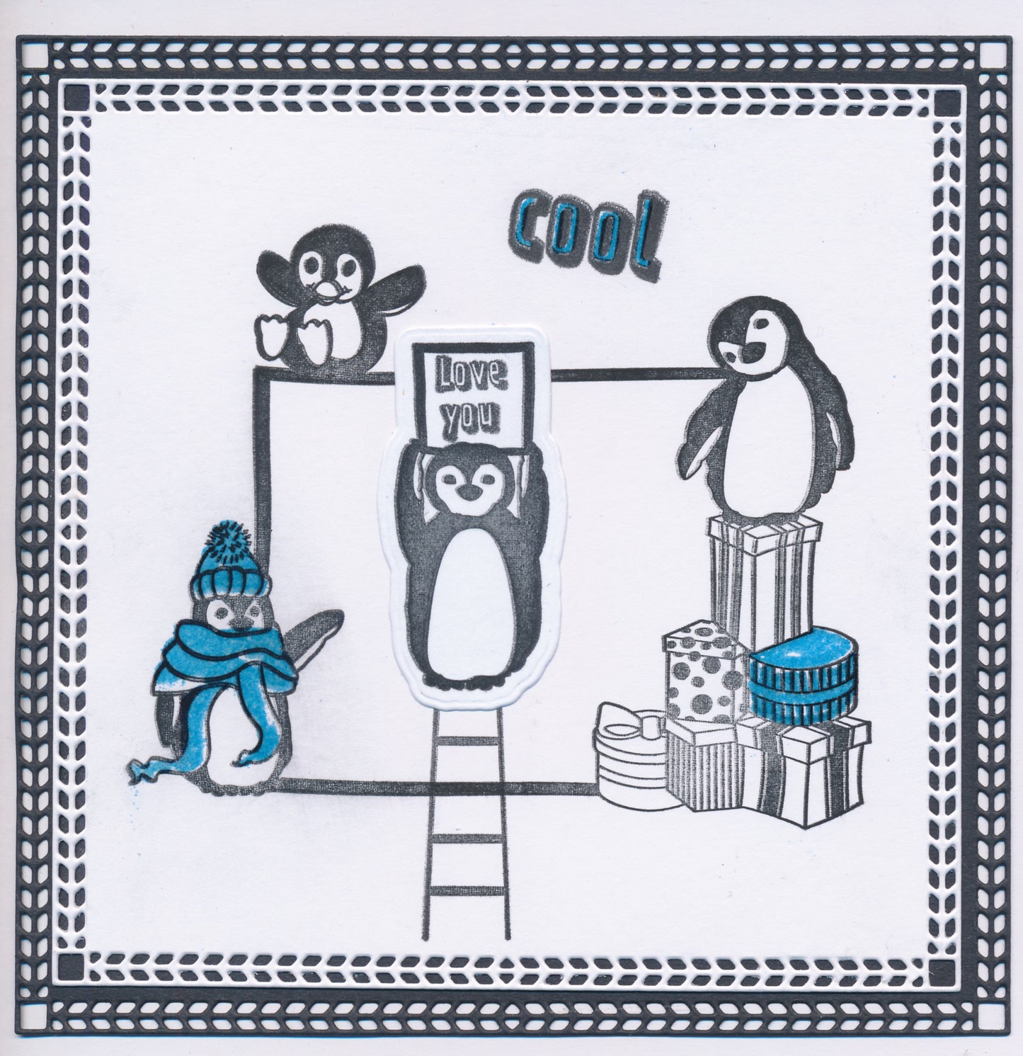 Penguin Letterbox Outline Die Set